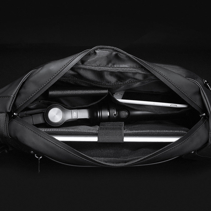 Shoulder Messenger Polyhedron Trendy Waist Bag Men